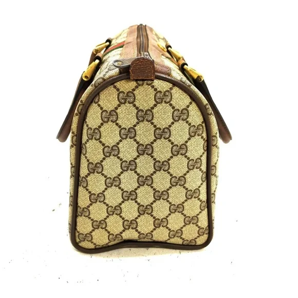 Gucci Brown and Cream Satchel with Iconic Monogram - Picture 3 of 9